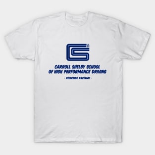 1962 Carroll Shelby School of High Performance Driving  - blue print T-Shirt